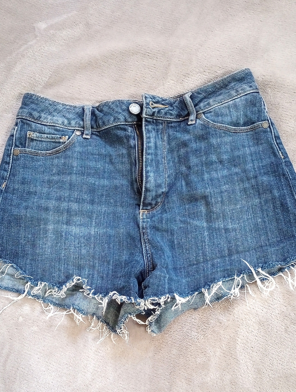 Paige Jeans Margot Denim High Rise Shorts 28 6